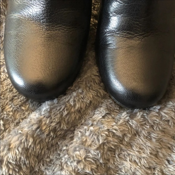 GUCCI BLACK Leather  BOOTS size 37/7 - Picture 7 of 12